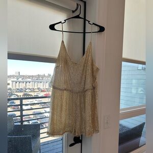 Gold Sequin Romper